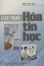 Giáo trình hóa tin học  các bài toán nhiệt động, thống kê và lí thuyết phản ứng hóa học  trần vĩnh quý