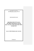 Luận án tiến sĩ khoa học giáo dục khai thác một số ứng dụng trên điện thoại di động hỗ trợ học sinh lớp 12 thpt tự học toán