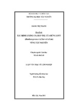 Luận văn thạc sĩ nông nghiệp xác định lượng co2 hấp thụ của rừng lồ ô (bambusa procure a.chev et a.cam) vùng tây nguyên