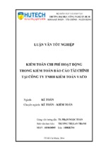 Kiểm toán chi phí hoạt động trong kiểm toán báo cáo tài chính tại công ty tnhh kiểm toán vaco