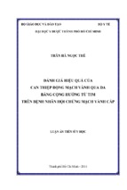 đánh giá hiệu quả của can thiệp động mạch vành qua da bằng cộng hưởng từ tim trên bệnh nhân hội chứng mạch vành cấp