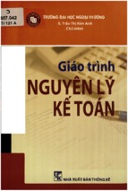 Giáo trình nguyên lý kế toán  trần thị kim anh