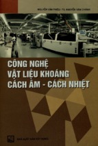 Công nghệ vật liệu khoáng cách âm   cách nhiệt  nguyễn văn phiêu, nguyễn văn chánh