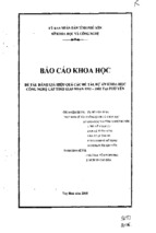 đề tài đánh giá hiệu quả các , dụ án khoa học công nghệ cấp tỉnh giai đoạn 1992 2002 tại phú yên