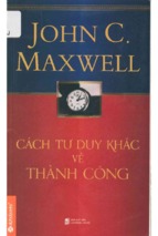 Cách tư duy khác về thành công  john c. maxwell; vũ nghệ linh (dịch)