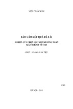 Nghiên cứu chọn lọc một số dòng ngan giá trị kinh tế cao