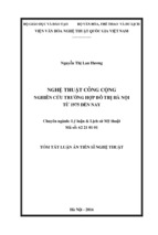 Nghệ thuật công cộng (nghiên cứu trường hợp đô thị hà nội từ 1975 đến nay)   copy (2)