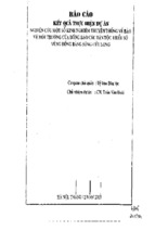 Nghiên cứu một số kinh nghiệm truyền thống về bảo vệ môi trường của đồng bào các dân tộc thiểu số vùng đồng bằng sông cửu long  trần văn đoài 