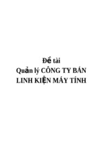 Qu nả lý công ty bán linh ki nệ máy tính