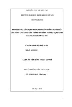 Luận án tiến sĩ kỹ thuật cơ khí nghiên cứu xây dựng phương pháp phản chuyển từ các hình chiếu cơ bản thành mô hình 3d ứng dụng cho các hệ cad cam cơ khí