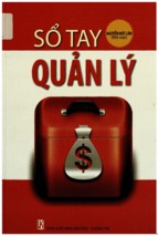 Sổ tay quản lý  nguyễn đức lân