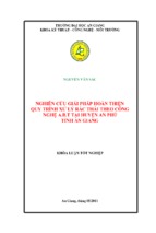 Nghiên cứu giải pháp hoàn thiện quy trình xử lý rác thải theo công nghệ a.b.t tại huyện an phú tỉnh an giang