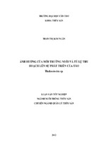 ảnh hưởng của môi trường nuôi và tỷ lệ thu hoạch lên sự phát triển của tảo thalassiosira sp.