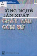 Công nghệ sản xuất chất màu gốm sứ  lê văn thanh, nguyễn minh phương