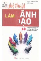 Nghệ thuật làm lãnh đạo  cẩm nang dành cho những người đang và sẽ là lãnh đạo  đặng thanh tịnh (biên soạn)