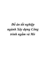 đồ án tốt nghiệp ngành xây dựng công trình ngầm và mỏ