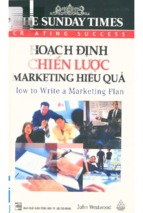 Hoạch định chiến lược marketing hiệu quả  john westwood; việt hà, lan nguyên dịch