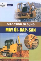 Giáo trình sử dụng máy ủi   cạp   san  bộ xây dựng