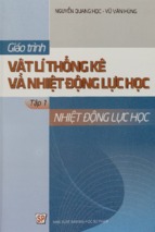 Giáo trình vật lí thống kê và nhiệt động lực học. tập 1  nhiệt động lực học  nguyễn quang học, vũ văn hùng