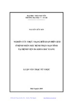 Nghiên cứu thực trạng rối loại điện giải ở bệnh nhân mắc bệnh thận mạn tính tại bệnh viện đa khoa bắc giang