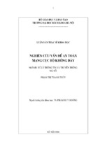 Nghiên cứu vấn đề an toàn mạng cục bộ không dây