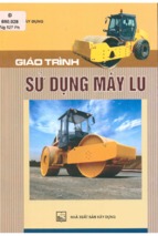 Giáo trình sử dụng máy lu  nguyễn minh phương, đỗ quang quảng chủ biên