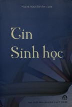 Tin sinh học  nguyễn văn cách