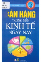 Bán hàng trong nền kinh tế ngày nay  j. m. barry, lawrence coats; bích phượng dịch