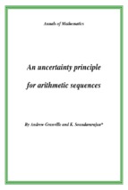 An uncertainty principle for arithmetic sequences