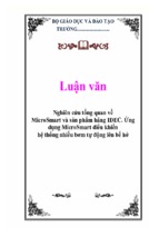 Nghiên cứu tổng quan về microsmart và sản phẩm hãng idec. ứng dụng microsmart điều khiển hệ thống nhiều bơm tự động lên bể hở