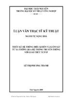 Thiết kế hệ thống điều khiển và giám sát từ xa thông qua hệ thống truyền thông với giao thức tcp ip