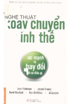 Nghệ thuật xoay chuyển tình thế  sức mạnh để thay đổi bất cứ điều gì  kerry patterson và những người khác; kim quý và anh tú dịch