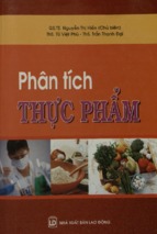 Phân tích thực phẩm  nguyễn thị hiền, từ việt phú, trần thanh đại