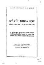 Hệ thống mục tiêu quản lý kinh tế vĩ mô  những vấn đề lý luận và thực tiễn trong quá trình đổi mới ở việt nam