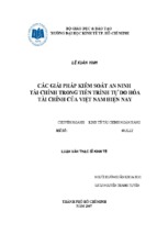 Ths02.031_các giải pháp kiểm soát an ninh tài chính trong tiến trình tự do hóa tài chính của việt nam hiện nay