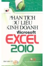 Phân tích dữ liệu kinh doanh microsoft excel 2010  vl.comp tổng hợp và biên soạn