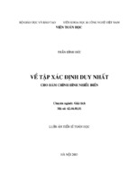 Về tập xác định duy nhất cho hàm chỉnh hình nhiều biến