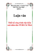 Luận văn  thiết kế công trình viện kiểm soát nhân dân tp.hồ chí minh