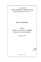 Nghiên cứu chuẩn hoá và thiết kế mẫu băng tải mỏ than hầm lò