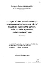 Xây dựng mô hình phân tích đánh giá hoạt động giao dịch của nhà đầu tư nhằm phục vụ công tác quản lý, giám sát trên thị trường chứng khoán việt nam  phan thị tường tâm 