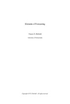 Elements of forecasting francis x. diebold