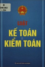 Luật kế toán. luật kiểm toán