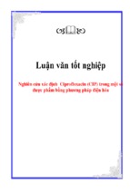 Nghiên cứu xác định ciprofloxacin (cip) trong một số dược phẩm bằng phương pháp điện hóa