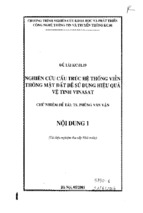 Nghiên cứu cấu trúc hệ thống viễn thông mặt đất để sử dụng hiệu quả vệ tinh vinasat (nội dung 1)