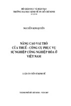 Nâng cao vai trò của thuế   công cụ phục vụ sự nghiệp công nghiệp hóa ở việt nam