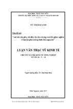 Vai trò của phụ nữ dân tộc dao trong xóa đói giảm nghèo ở huyện phú lương tỉnh thái nguyên