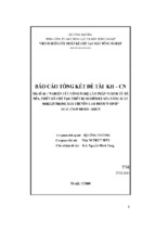 Nghiên cứu công nghệ làm phân vi sinh từ bã mía, thiết kế chế tạo thiết bị nghiền bã mía năng suất 500kg h trong dây chuyền làm phân vi sinh