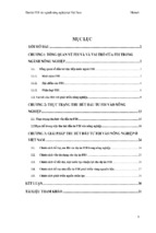 Tiểu luận đầu tư quốc tế thu hút fdi vào ngành nông nghiệp tại việt nam từ năm 2007 đến nay   thực trạng và giải pháp