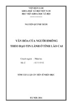 Văn hóa của người hmông theo đạo tin lành ở tỉnh lào cai   copy