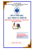 đồ án môn học quá trình và thiết bị thiết kế thiết bị cô đặc chân không 1 nồi liên tục để cô đặc dung dịch naoh